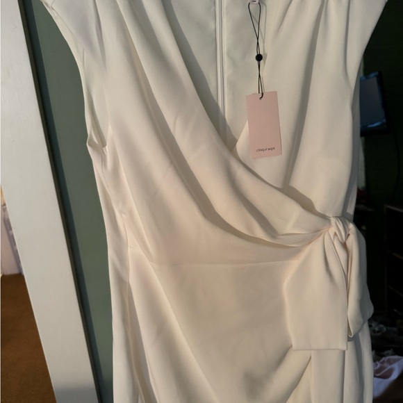 Cinq a sept mini sierra wrap dress ivory - Picture 2 of 3